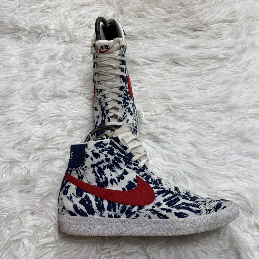 Nike Shoes Blazer '77 Vintage Mid Blue Tie-Dye Size 14 CZ7874-600 Canvas Sneaker